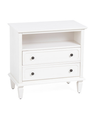 28.25x15x27.25  Wooden 2 Drawer Nightstand | TJ Maxx