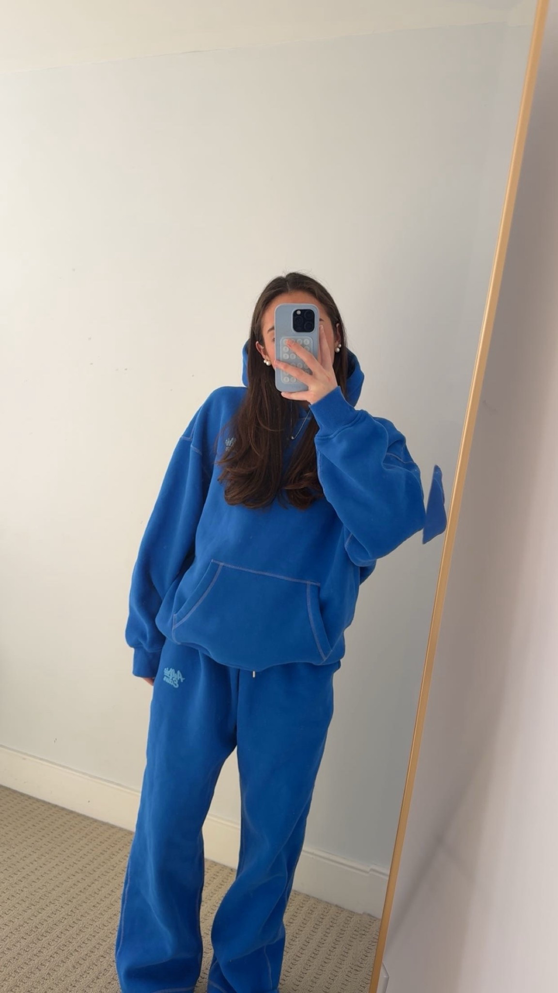 perfect blue sweat set