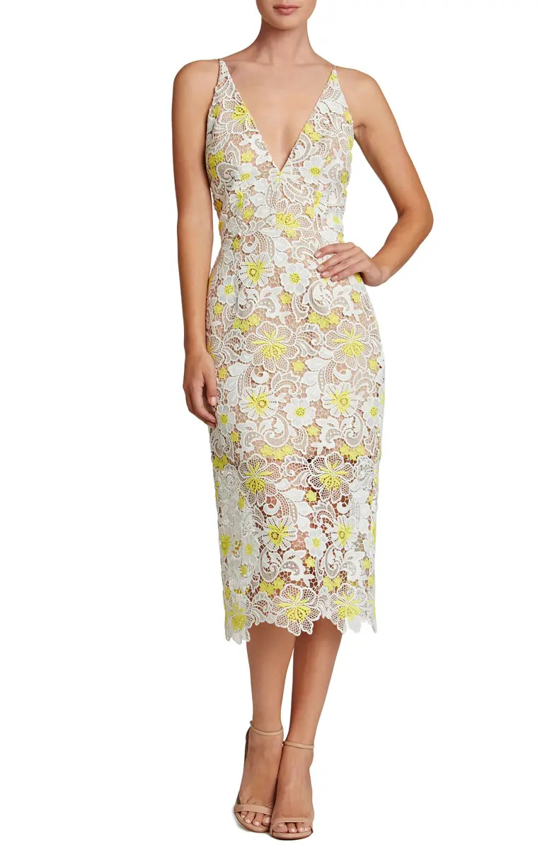 Aurora Floral Midi Dress | Nordstrom