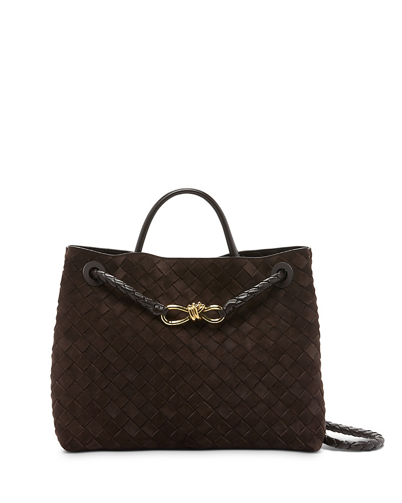 Bottega Veneta Andiamo Top Handle Bag in Suede | Bloomingdale's (US)