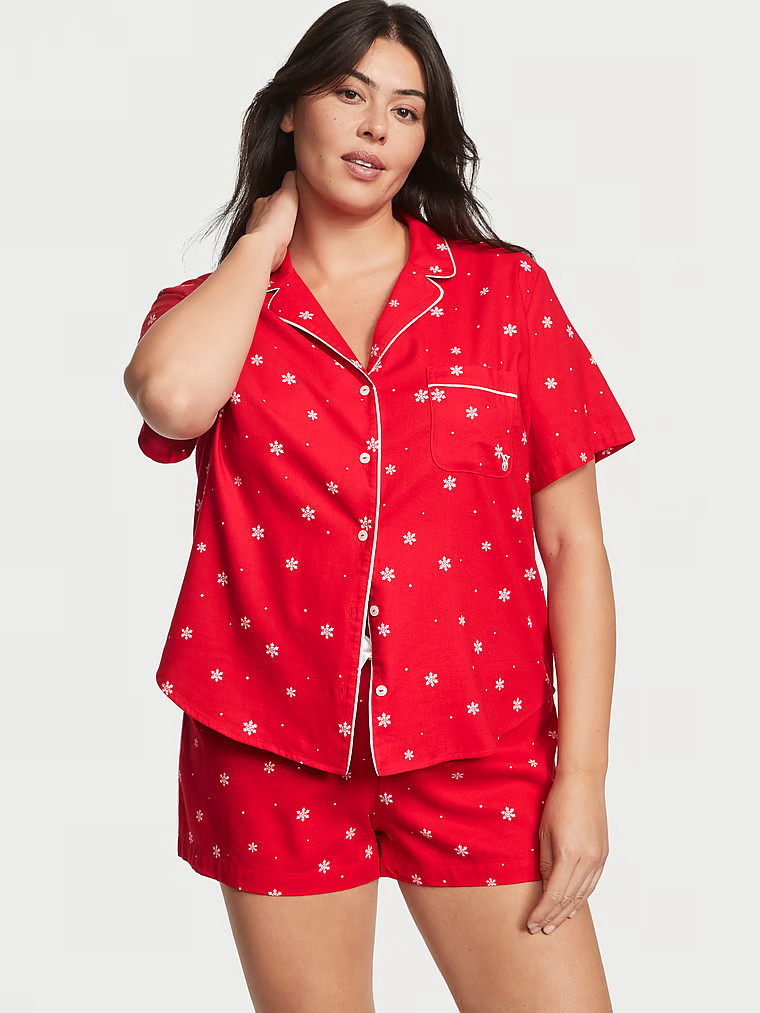 Flannel Short Pajama Set | Victoria's Secret (US / CA )