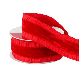1.5" x 15Ft Red Ruffle Ribbon by Celebrate It® in Null | Michaels® | Michaels Stores