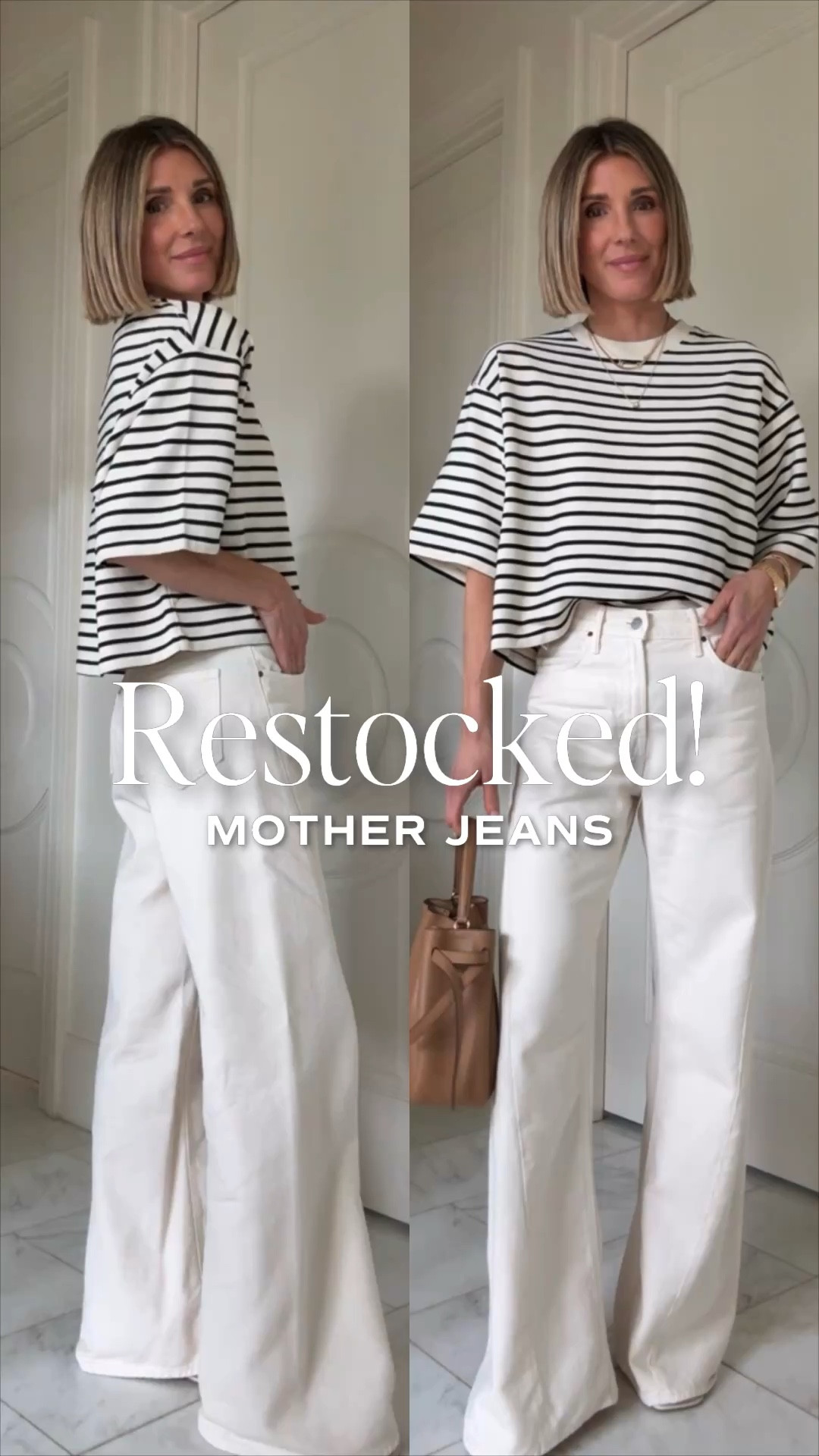 One of my favorite pairs of jeans restocked in regular and petite sizes. 