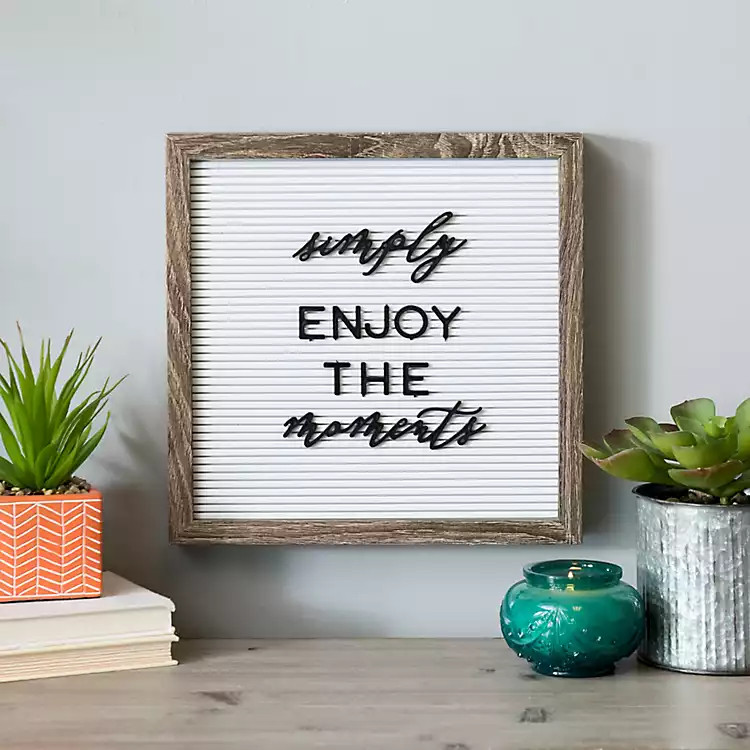 White Letter Peg Board with Black Letters | Kirkland's Home