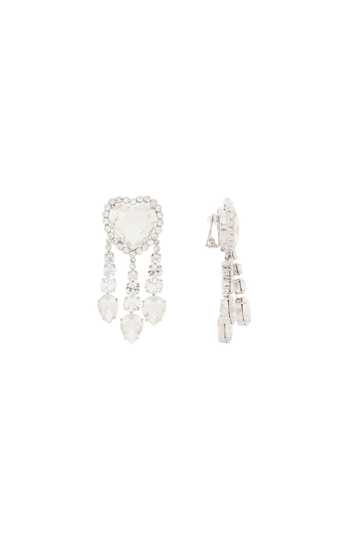 Alessandra Rich Heart Earrings With Pendants | Italist.com US