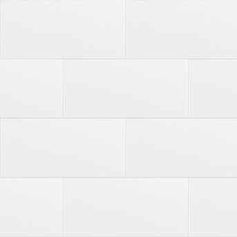 Satori Hudson Brilliant White 8-in x 16-in Glossy Ceramic Subway Large format Wall Tile ( 0.86-sq... | Lowe's
