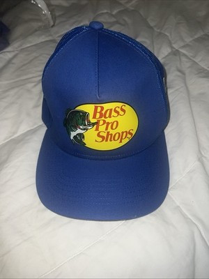 Bass Pro Shops Men's Trucker Hat Mesh Cap Royal Blue Hat “Beacon” Engraved Side | eBay US