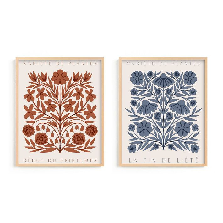 "Les Plantes" Framed Art by Minted for West Elm | West Elm (US)