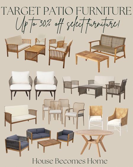 Target Patio furniture sale! Up to 30% off select outdoor furniture 

#LTKhome #LTKsalealert #LTKSeasonal