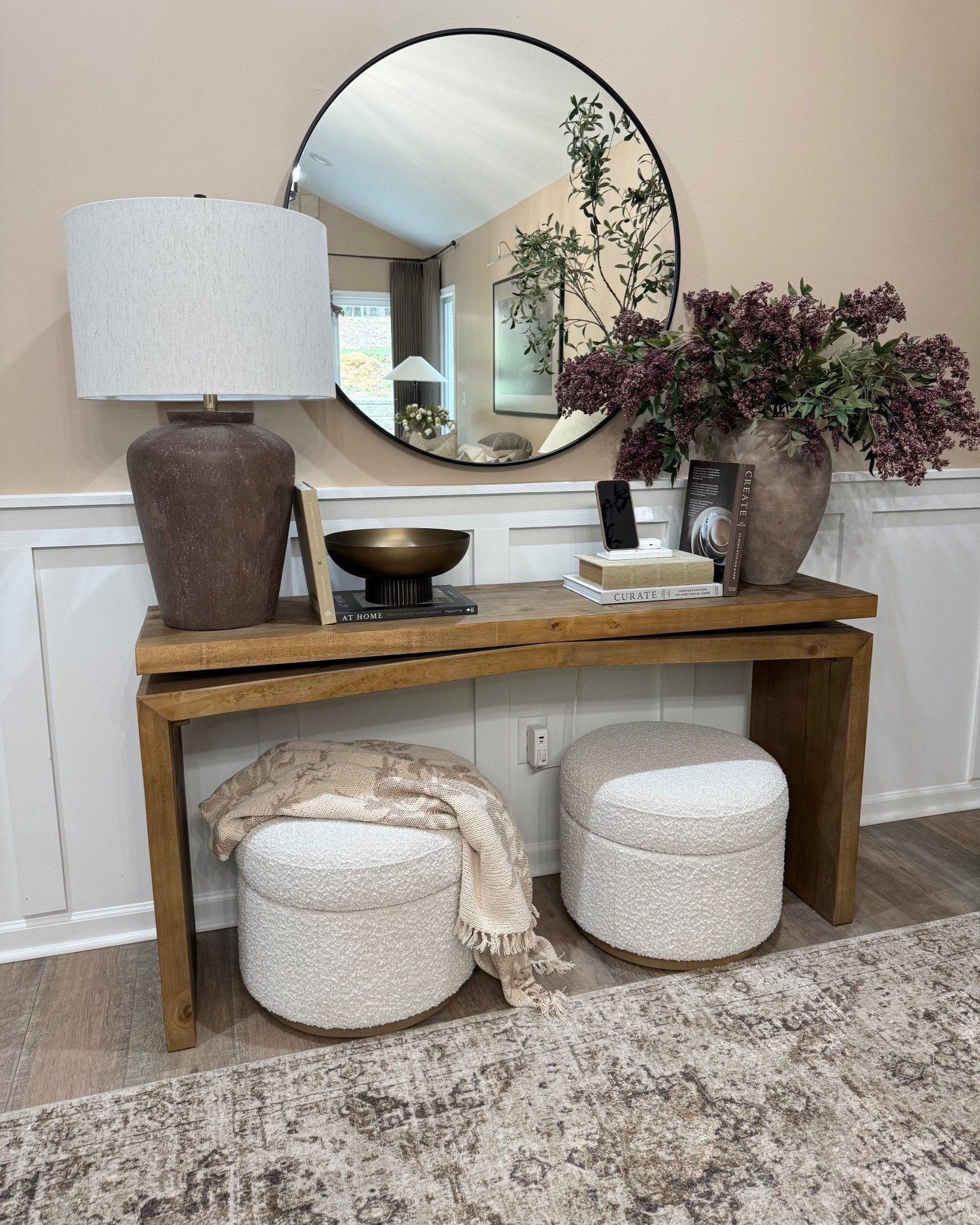 #ad Pretty & Practical @Wayfair Entryway

Keeping an entryway both functional and beautiful makes such a difference in everyday living. This setup is doing it all—from the console table and oversized mirror, to the storage ottomans that tuck away Bella’s dog essentials… it’s all about smart styling that keeps things clutter-free and works for real life. The large bowl is perfect for keys and sunglasses, while the stacked books double as hidden storage for a wireless phone charger. Everything has a place, but still feels elevated and pulled together.

#wayfairpartner #wayfair #springcleaning #entrywaydecor #consoletable #storageottoman #neutralhome #entrywaystyling #homeorganization #clutterfree #functionaldecor #mirrordecor #arearug #homestylingideas #everydayessentials #dogessentials #wovenbasket #decorativebowl #coffeetablebooks #hiddenstorage #organizedhome #minimaldecor #modernclassic #elevatedhome #warmneutrals #entrywayinspo #wayfairfinds #homedecorfinds


#LTKHome #LTKSaleAlert