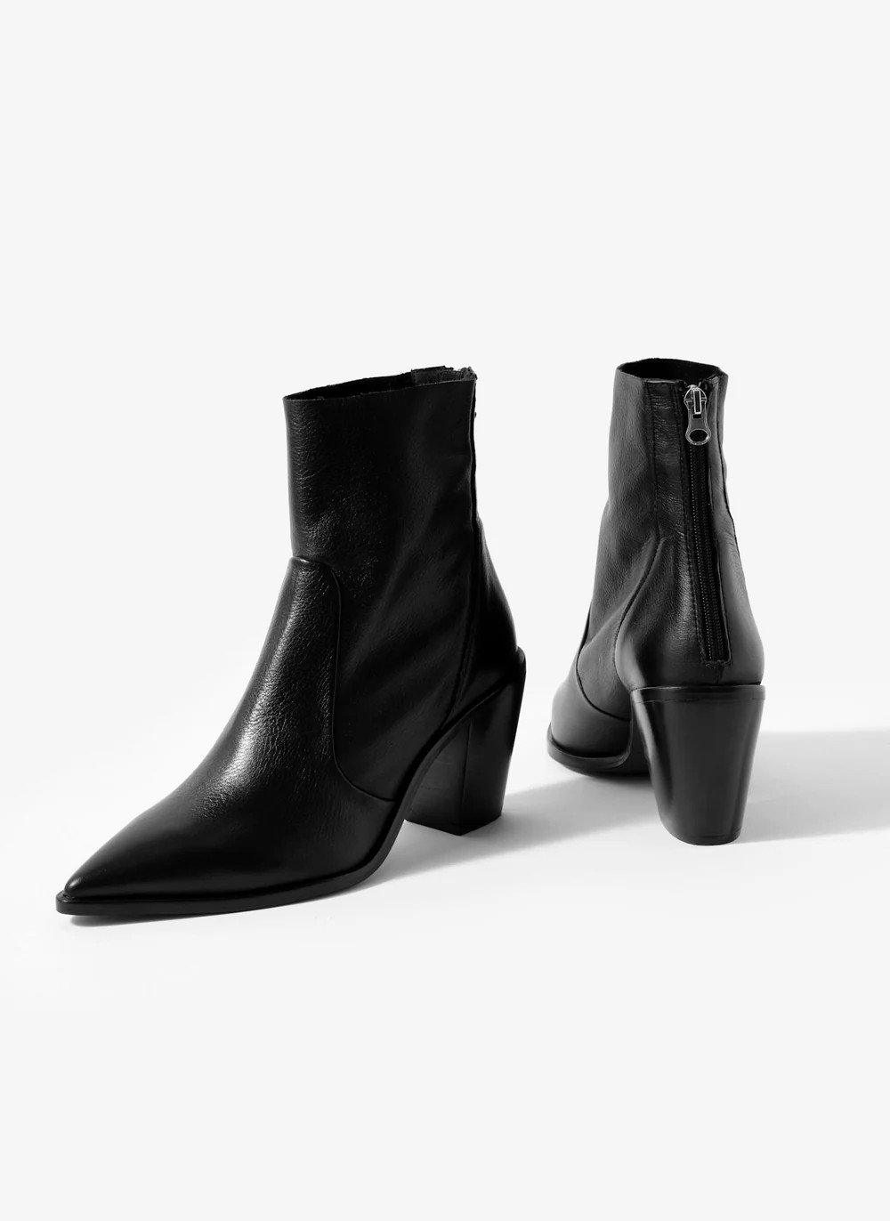 Amy Black Leather Ankle BootsWAS£150.00NOW£79.00Colour: BlackSize Guide
  
Choose your sizeChoo... | Mint Velvet