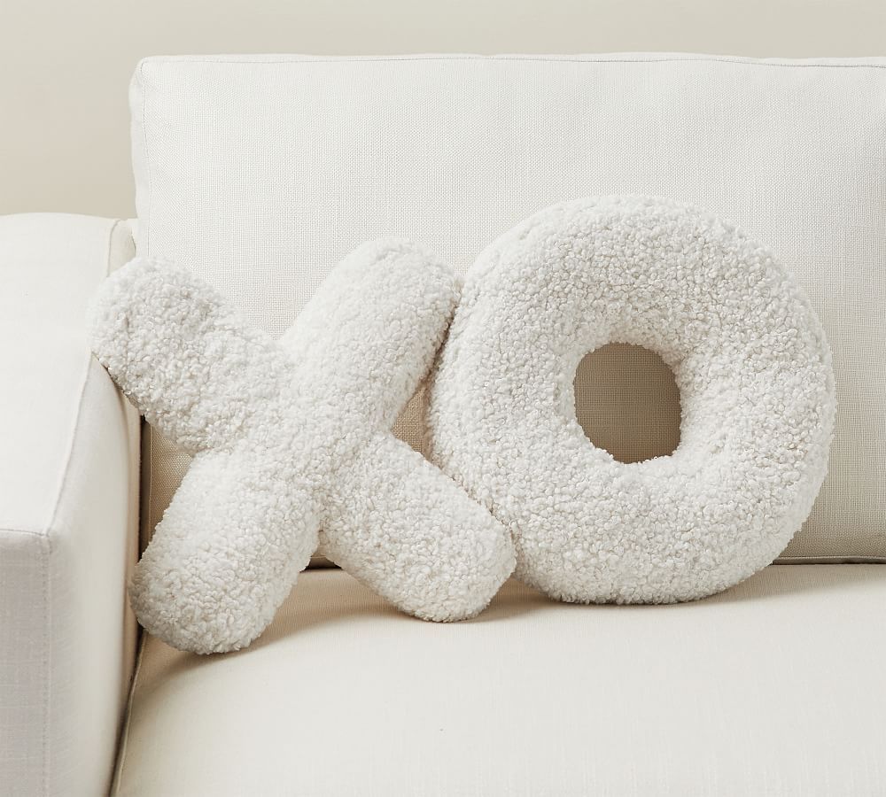 XO Shaped Pillow | Pottery Barn (US)