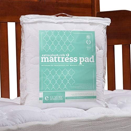 ExceptionalSheets Toddler/Crib Mattress Pad - Water Resistant Fitted Mattress Topper Perfect for ... | Amazon (US)