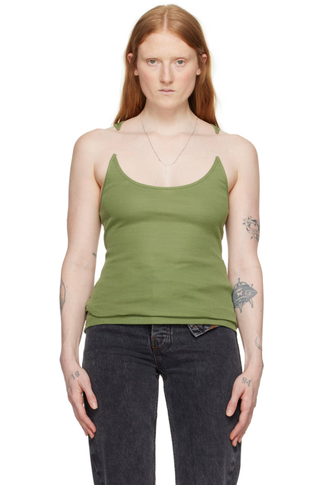 SSENSE Exclusive Green Tank Top | SSENSE