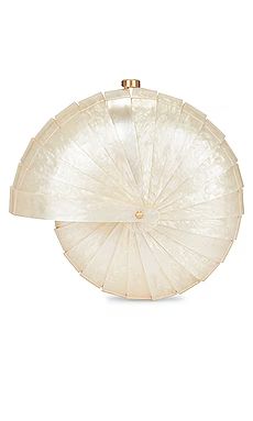 Cult Gaia Sirena Clutch in Ivory from Revolve.com | Revolve Clothing (Global)