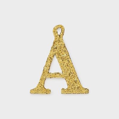 Glitter Monogram Ornament Topper - Sugar Paper™ | Target