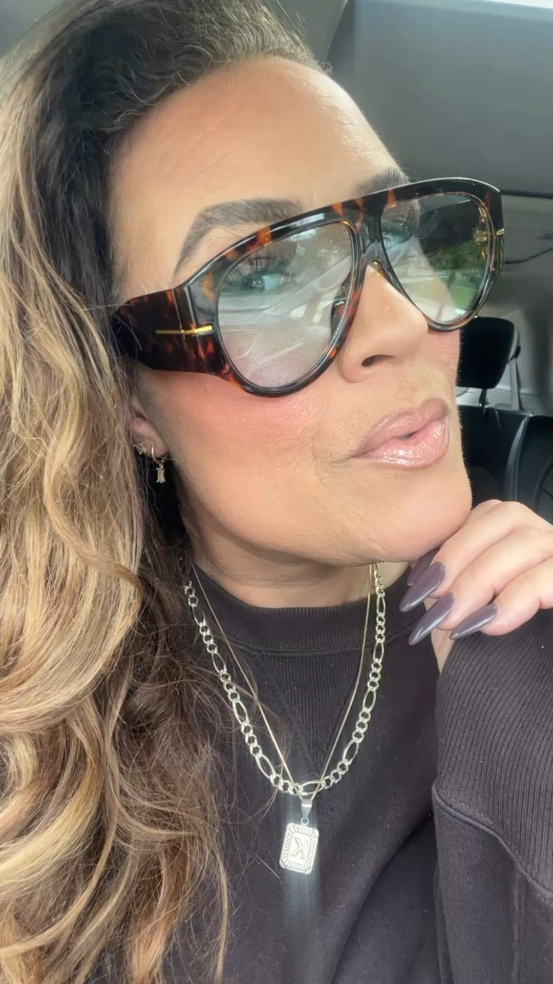 My holy grail nude lip combo never disappoints! Also I’m obsessed with these sunnies!! 😎🔥🔥 Amazon for the win! Amazon style, Fall outfit @amazon @sephora #LaidbackLuxeLife

Sweatshirt: L 
Leggings: M Long

Lip combo shade names:
✨Lipliner ‘Deep Taupe’
✨Lipstick ‘KIM KW’
✨Lipgloss ‘$weetmouth’

Fall nail color is Essie ‘Smokin’ Hot’ 💅🏽

Hey Beautiful! Feel free to comment on this post if you have any questions! 🫶🏽

Follow me for more fashion finds, beauty faves, lifestyle, home decor, sales and more! So glad you’re here!! XO, Karma

#LTKBeauty #LTKSeasonal #LTKFindsUnder50