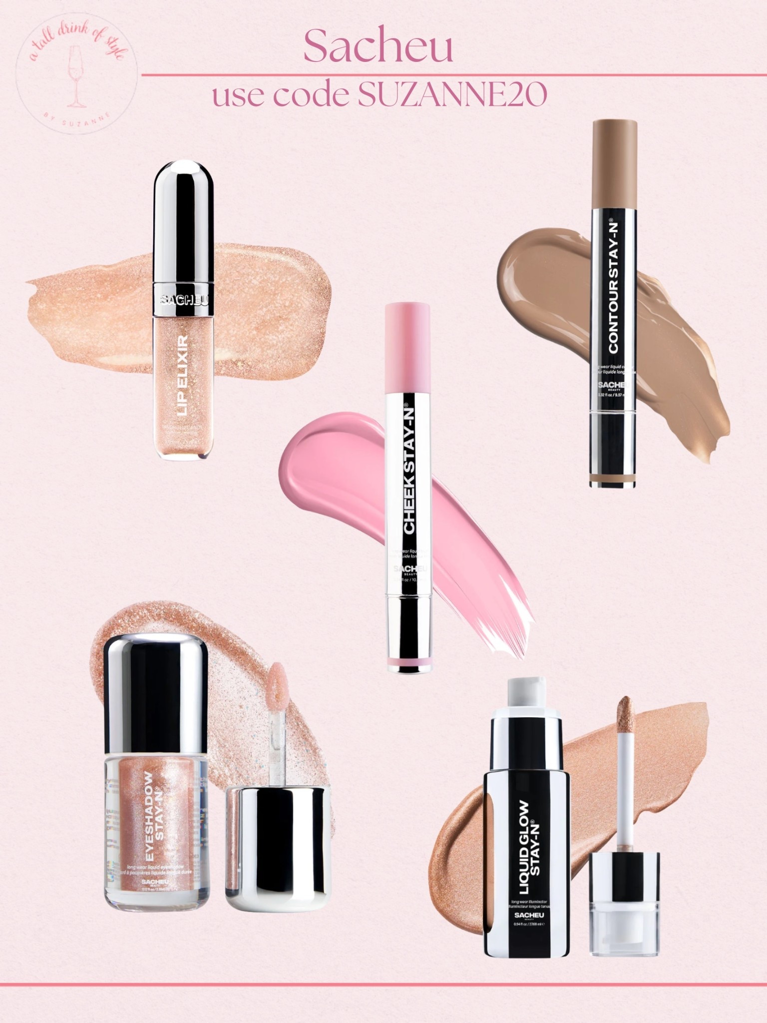 Sacheu beauty products I am loving! 

You can use code SUZANNE20 to save! 

As a woman over 40, I strive to find good quality beauty products and Sacheu has checked the boxes! 

#LTKselfcare #LTKOver40 #LTKBeauty