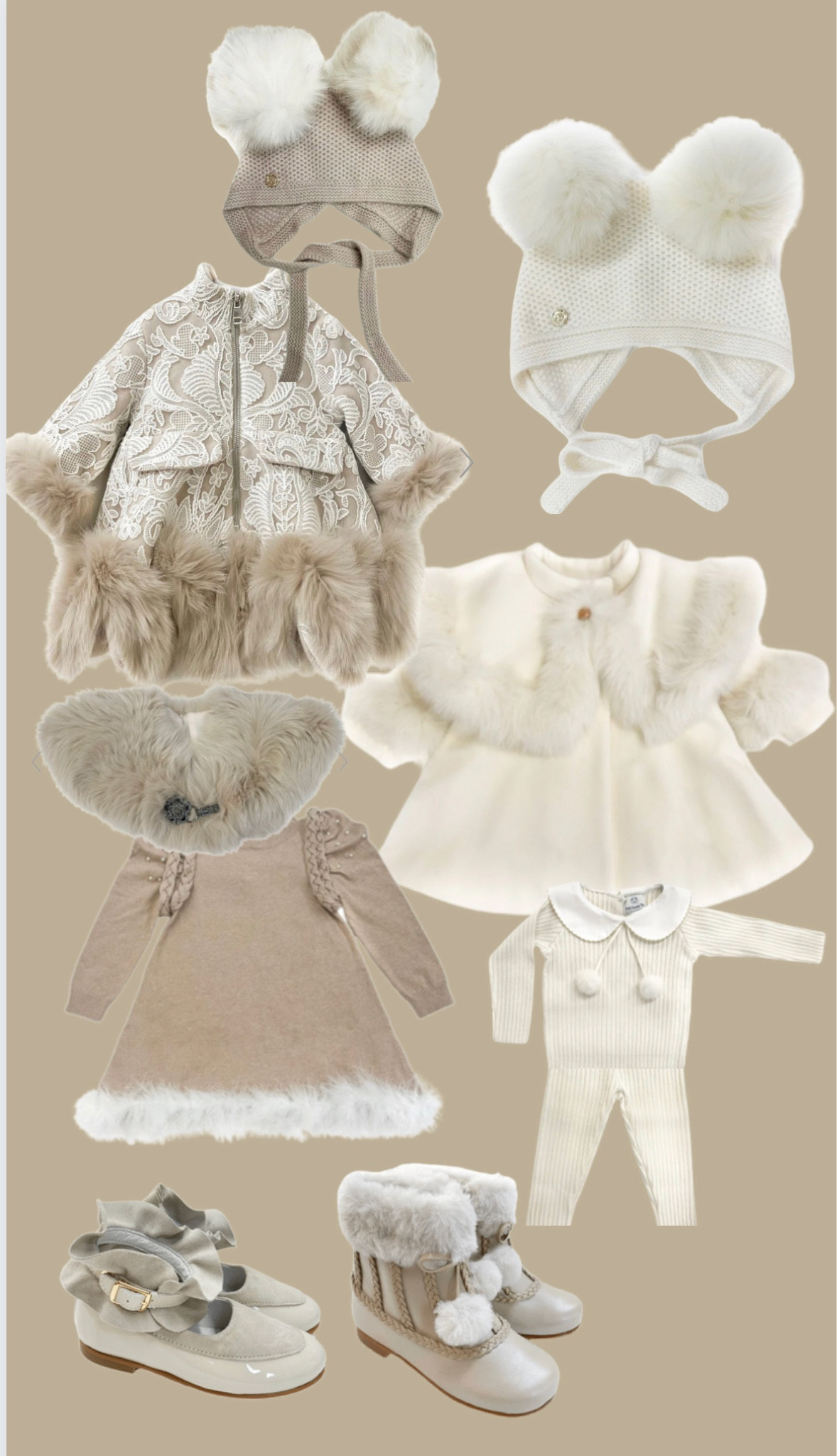 Girls luxury winter neutrals #winterlooks #coats #babygirl #girlfashion #toddlergirl #neutral #neutrallove #winterwhites

#LTKkids #LTKSeasonal #LTKHoliday