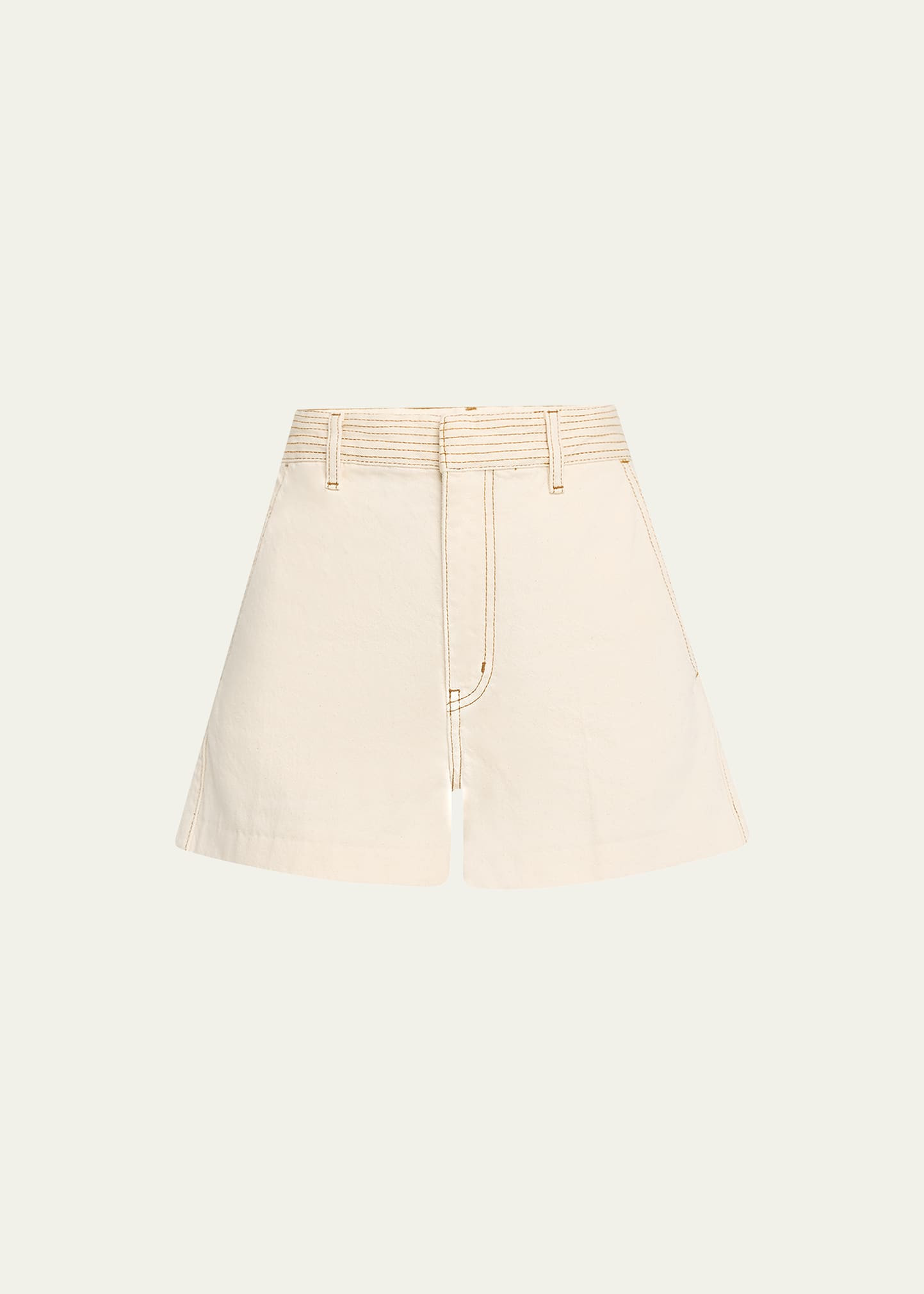 FRAME The Trapunto Denim Shorts | Bergdorf Goodman