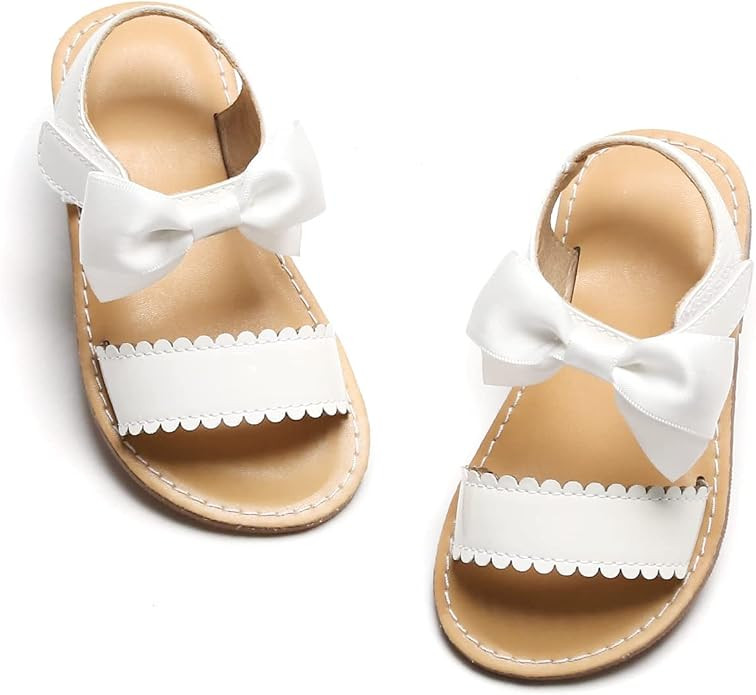 Felix & Flora Toddler Girl Sandals - Little Girl Easter Summer Dress Shoes Lightweight Open Toe B... | Amazon (US)