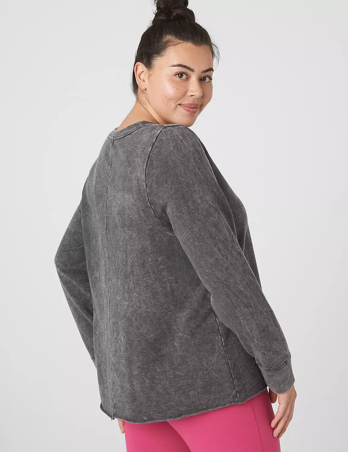 LIVI Crew-Neck Hope Graphic Crop Sweatshirt | LaneBryant | Lane Bryant (US)