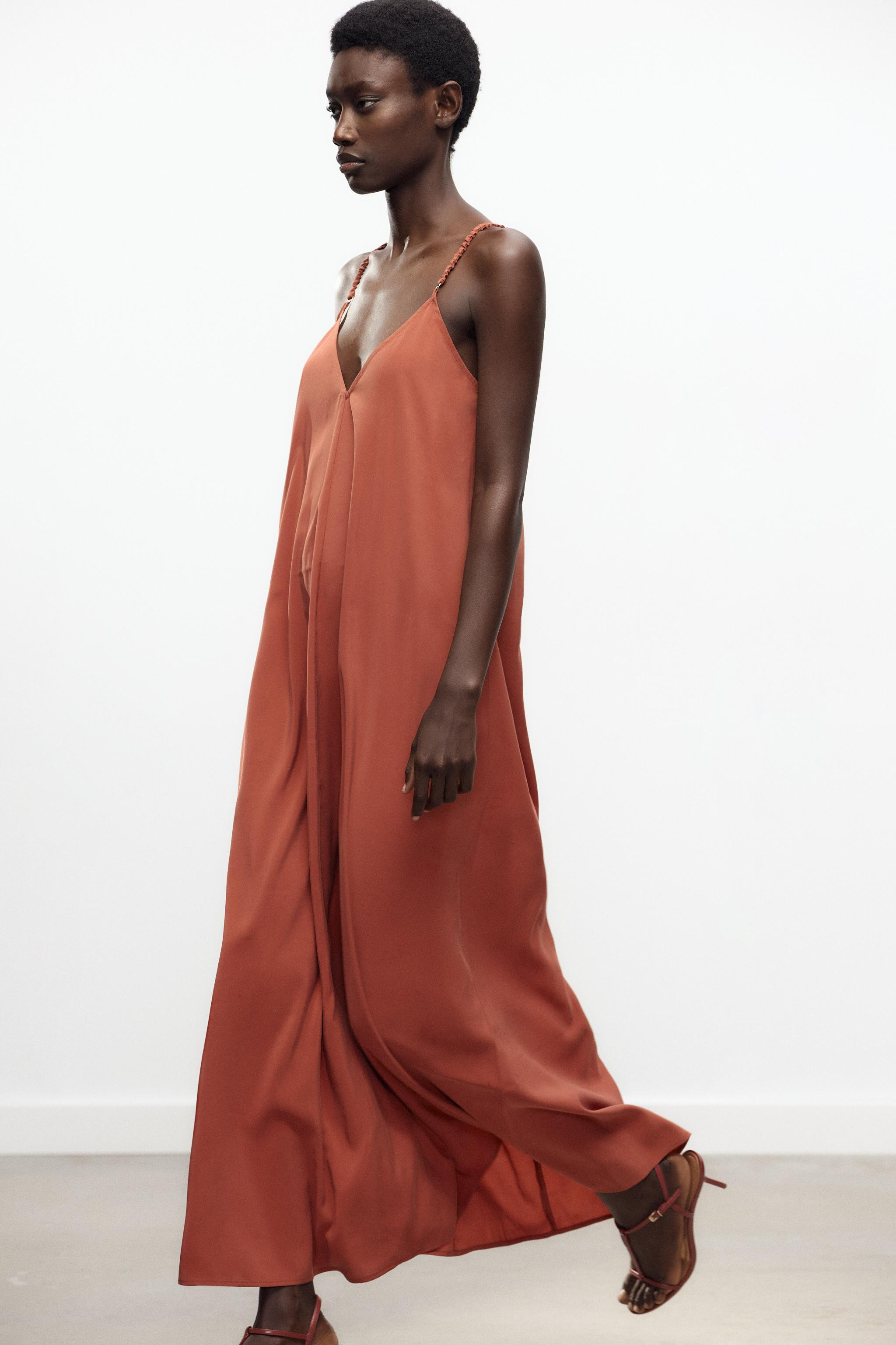 LONG STRAPPY DRESS | Zara UK