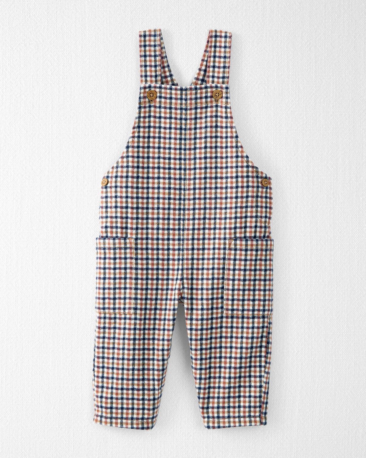 Plaid Baby Organic Cotton Cozy Flannel Overalls | carters.com | Carter's