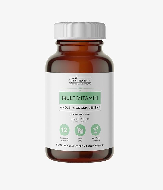 JUST INGREDIENTS Multivitamin Supplement - Plant-Based, Vegetarian, Muscle Growth - 60 Capsules | Amazon (US)