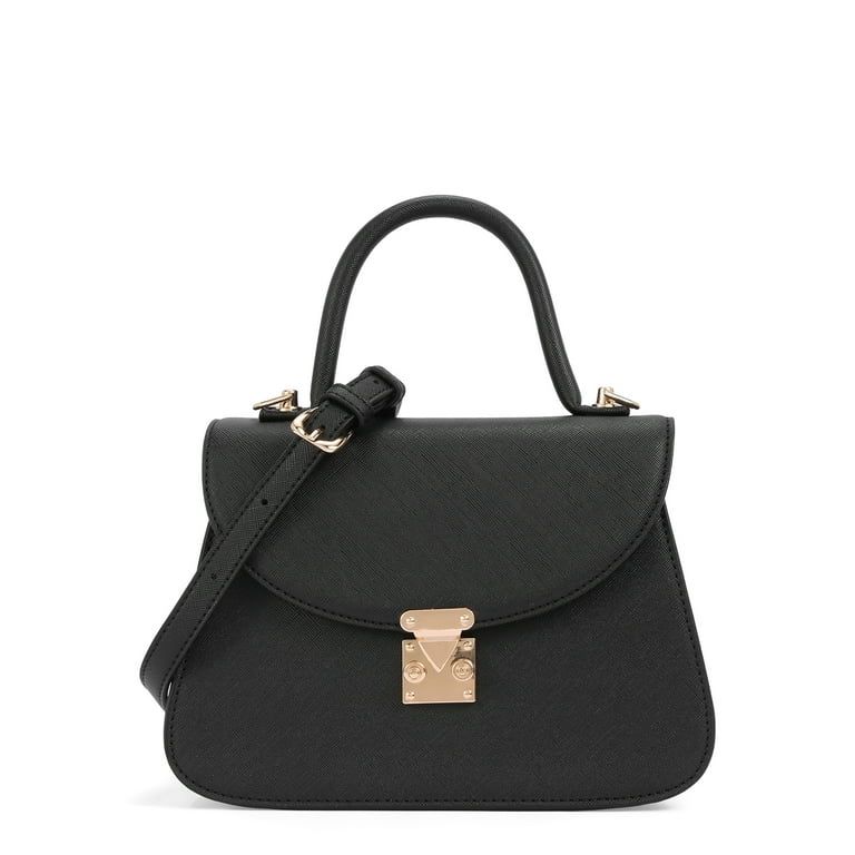 BeCool Women's Adult Top Handle Satchel Handbag Black | Walmart (US)