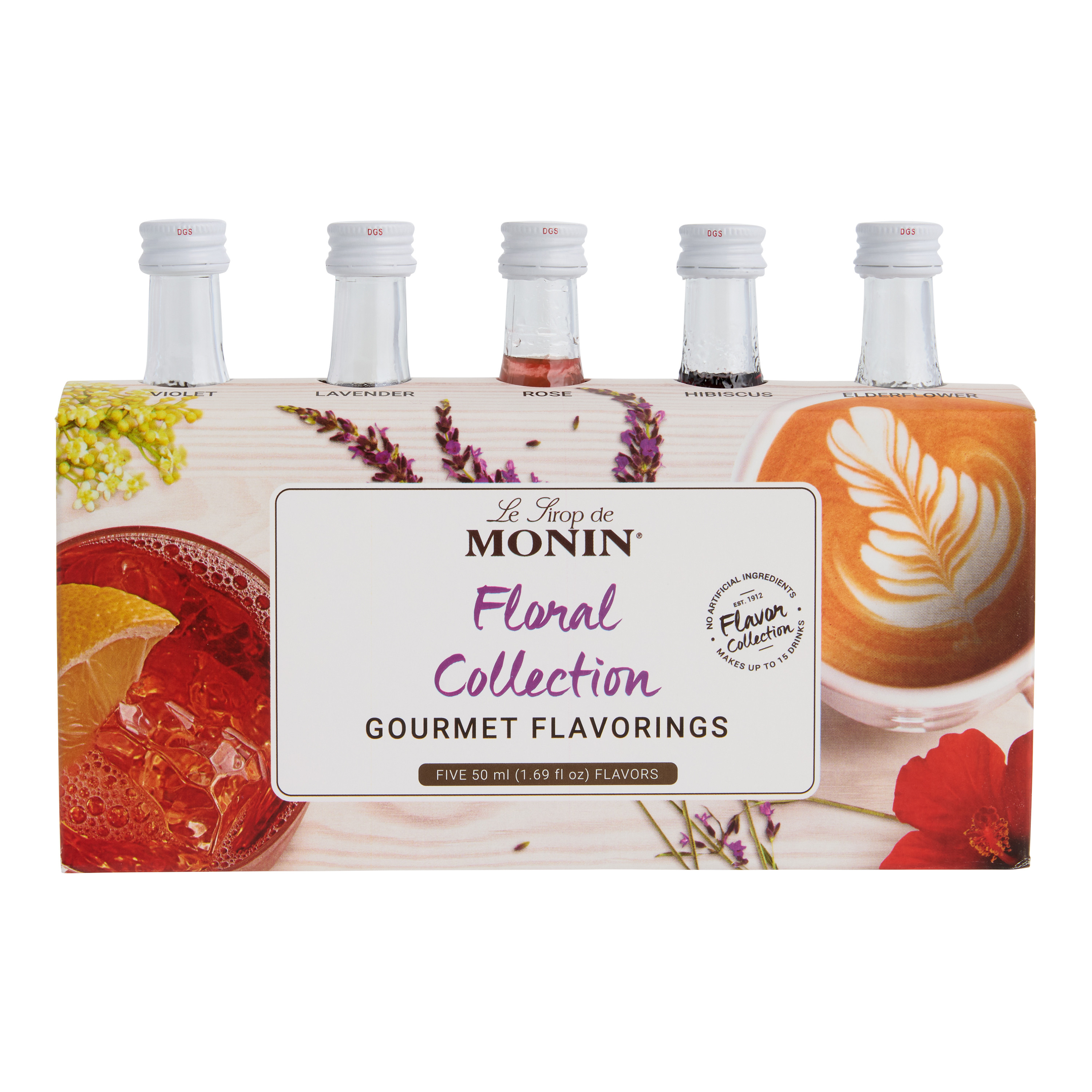 Monin Mini Floral Syrup Collection 5 Pack | World Market