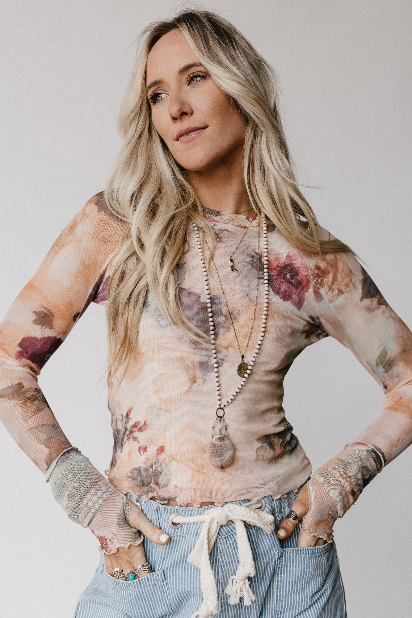 So Charming Floral Top - Natural | Three Bird Nest