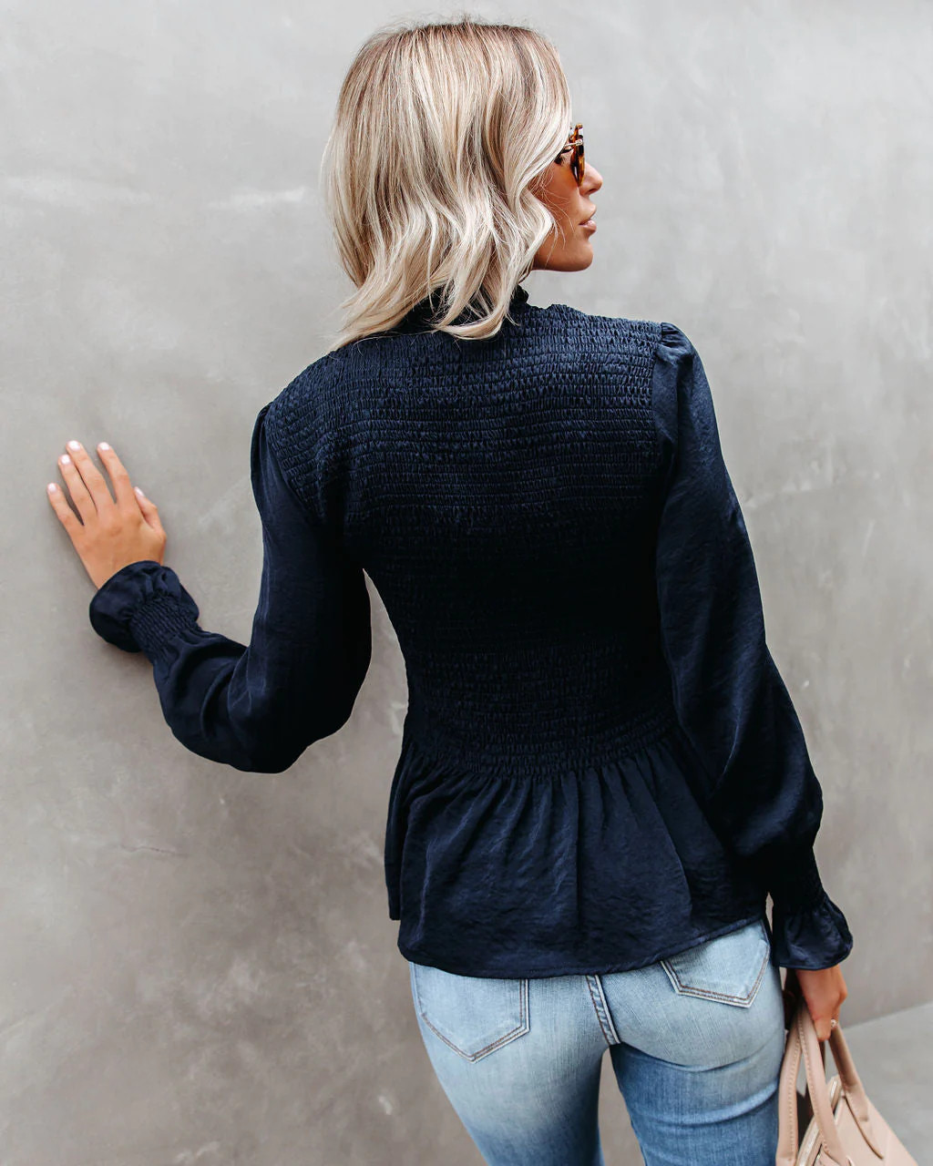 Down To Business Smocked Blouse | VICI