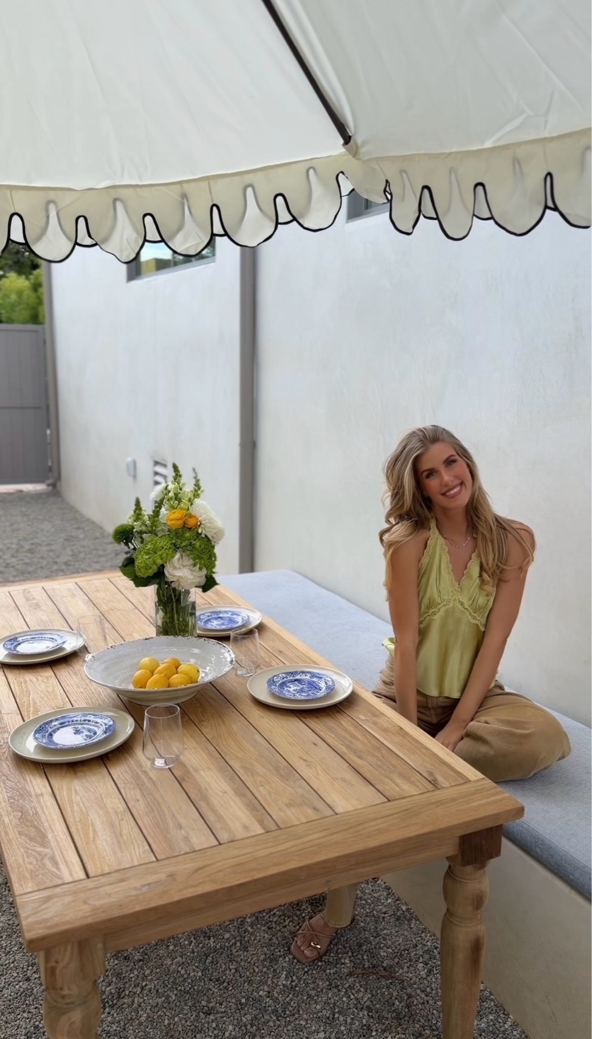 #ad ☀️ Turned my backyard into the perfect spot for summer dinners with a little help from @Wayfair . #Wayfair #WayfairPartner #wishyouwerehere #outdoor

#LTKdayinmylife #LTKHome #LTKSeasonal