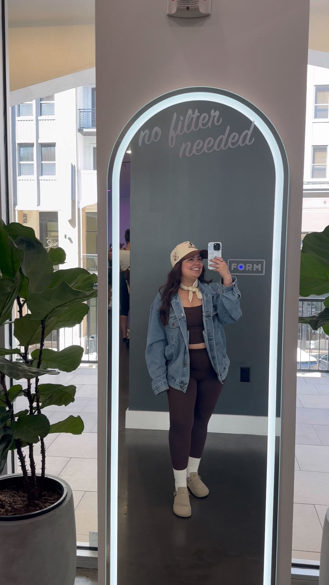 Rodeo theme mat Pilates workout outfit 