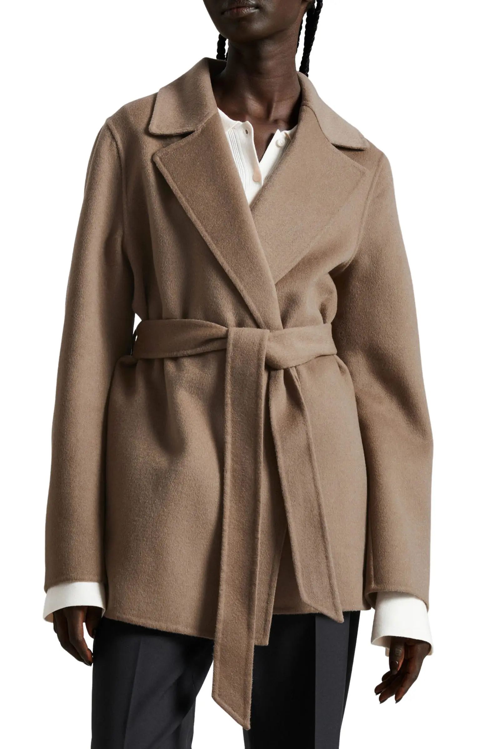 & Other Stories Belted Wool Blend Coat | Nordstrom | Nordstrom