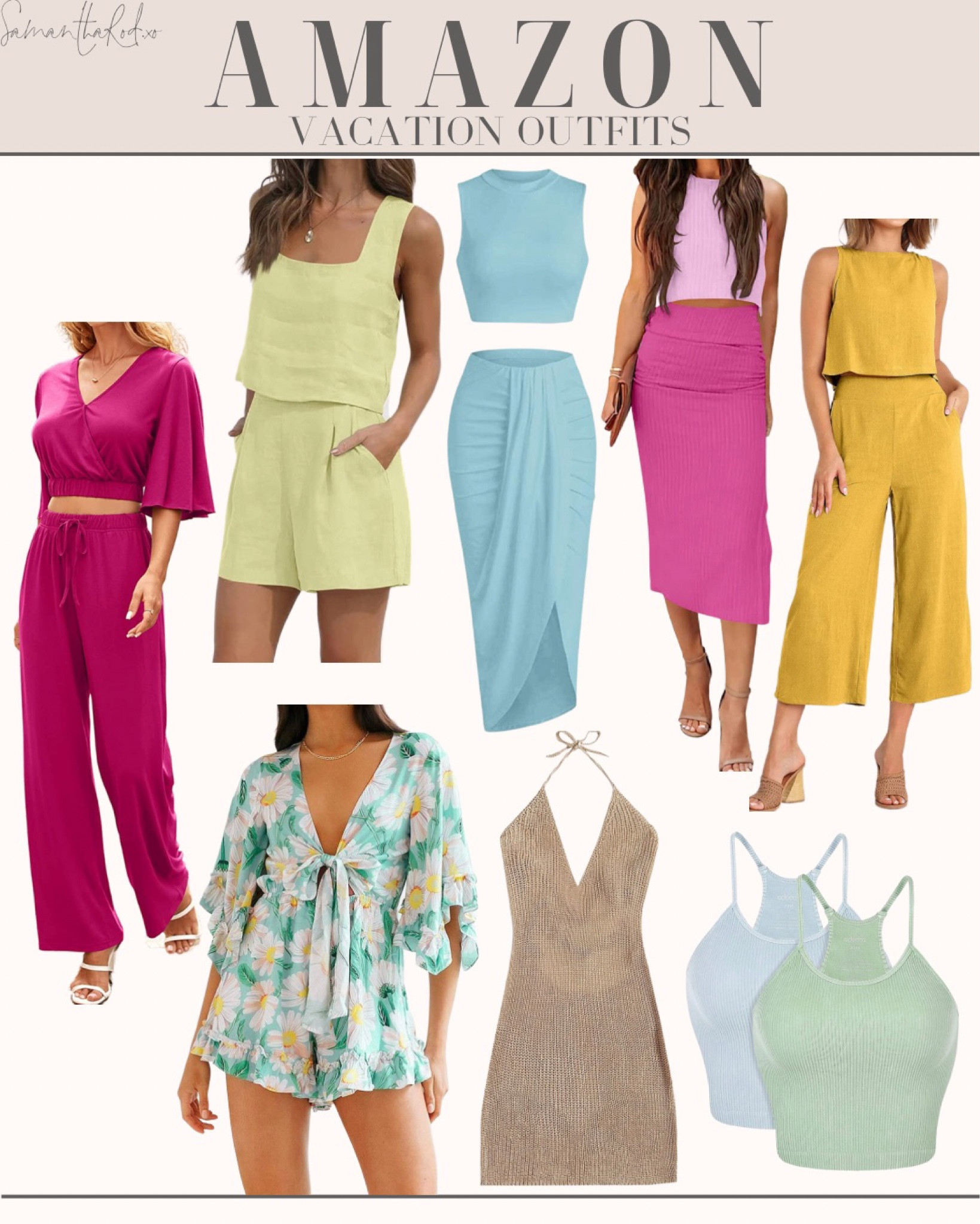 Amazon Vacation Finds🏖️
Travel outfits , vacation outfits , summer outfits , spring outfits , summer dress , spring dress , vacation dress , travel dress , summer sets , spring sets , travel sets , vacation sets , summer rompers , spring rompers , travel rompers , vacation rompers , swim coverups , vacation coverups , cropped tops , cropped tanks , Amazon finds , Amazon fashion , ltk finds 

#LTKtravel #LTKFind #LTKSeasonal