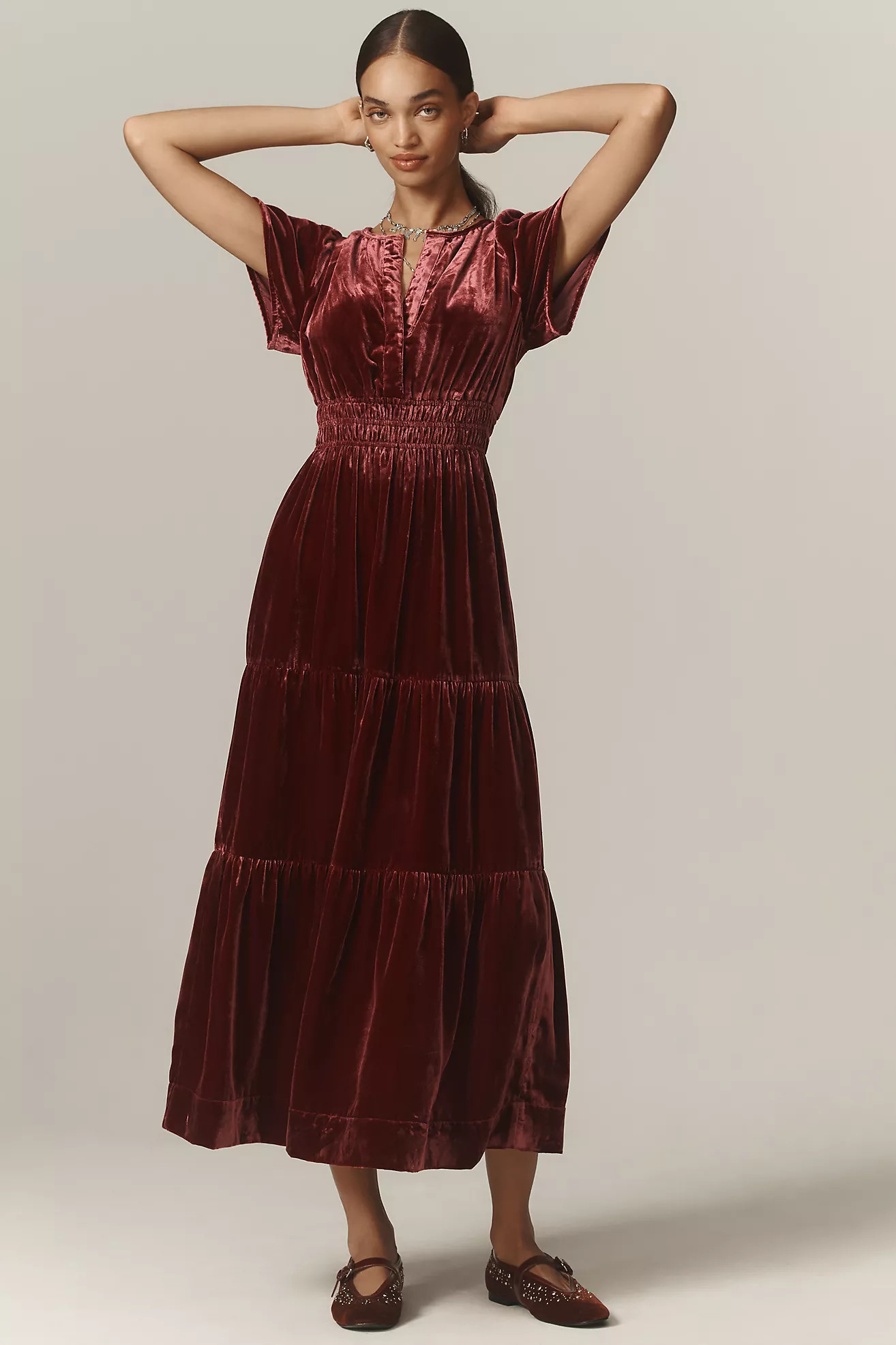 The Somerset Maxi Dress: Velvet Edition | Anthropologie (US)