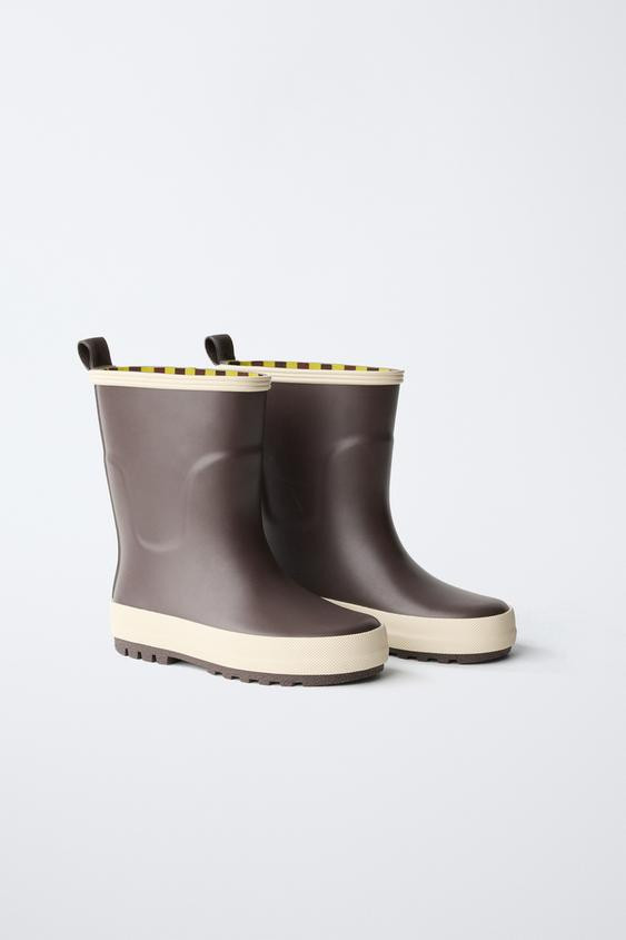 COLOR BLOCK RAIN BOOTS | Zara US