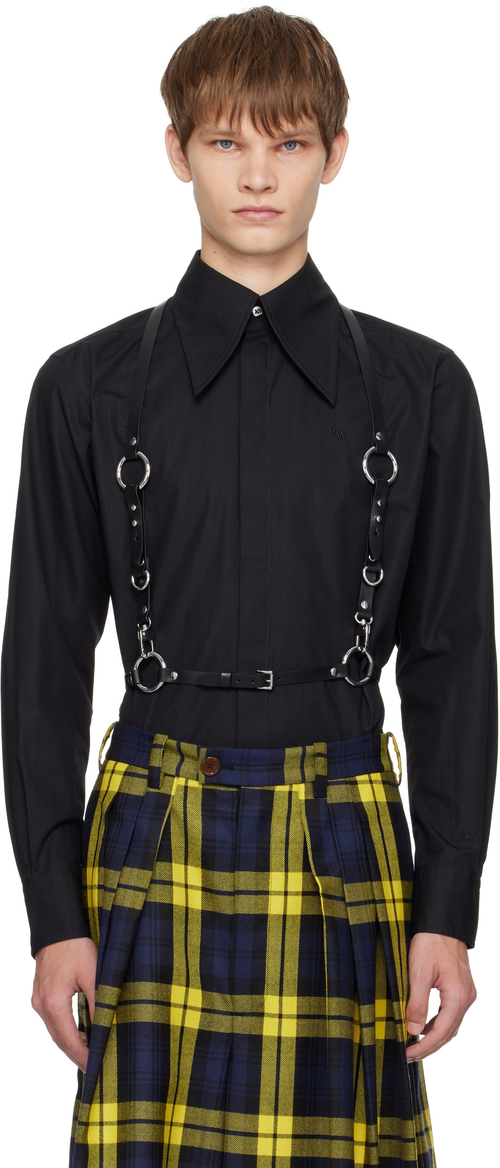 Vivienne Westwood Black Smooth Leather Harness | SSENSE