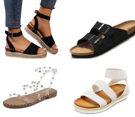 I have so many pairs of Sandals so that I have a style for every outfit! Wedge sandals with dresses or pants outfits, flat comfy sandals for the pool and everything in between! No matter your style, Walmart has them all at great price! Ad #WalmartPartner #WalmartFashion

#LTKShoeCrush #LTKStyleTip #LTKSeasonal
