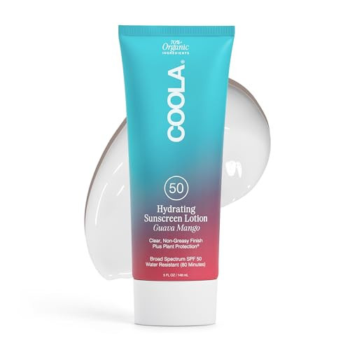 COOLA Organic Sunscreen SPF 50 Sunblock Body Lotion, Dermatologist Tested Skin Care for Daily Protection, Vegan and Gluten Free, Guava Mango, 5 Fl Oz | Amazon (US)
