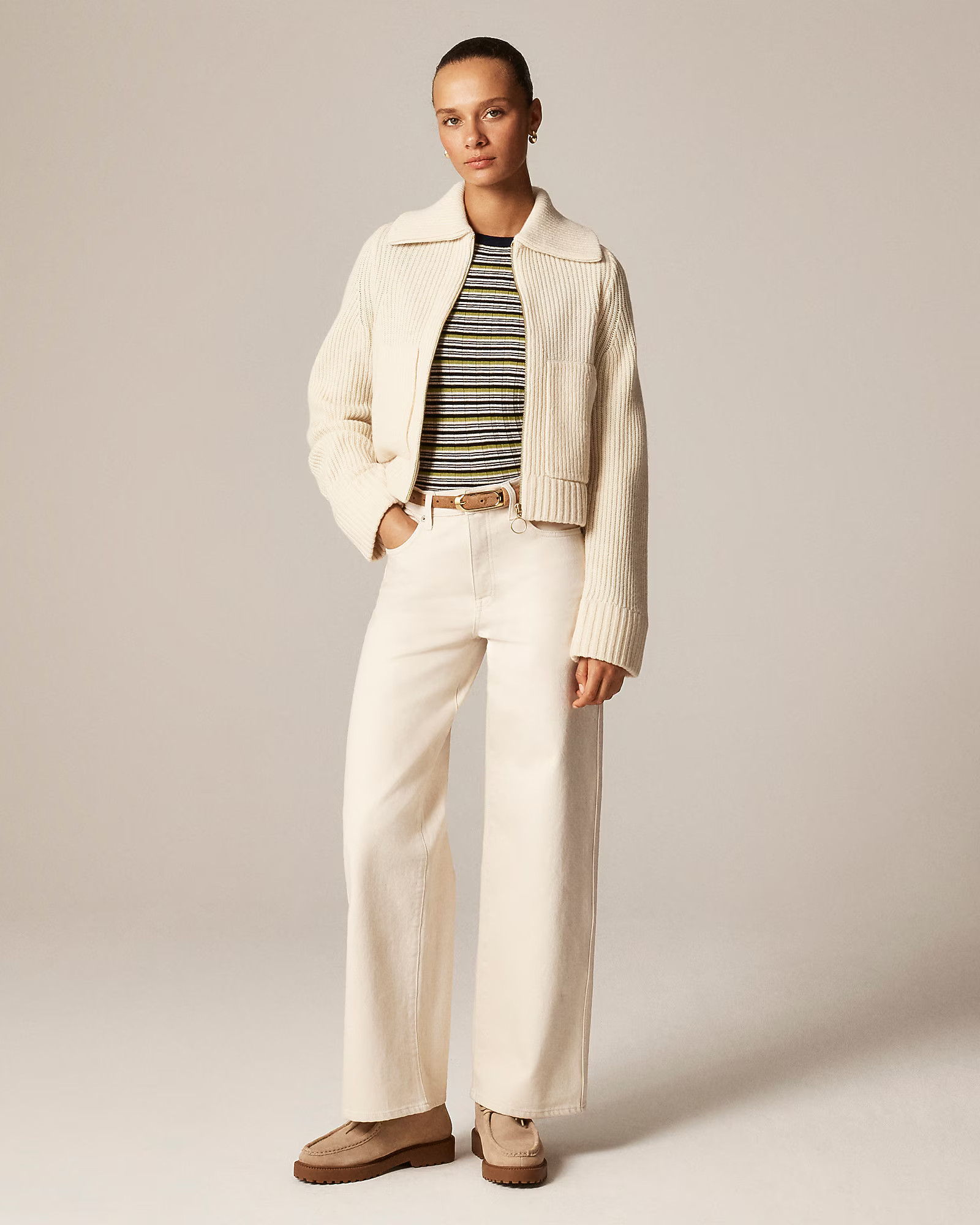 Everyday wide-leg ankle jean in semi-stretch | J. Crew US