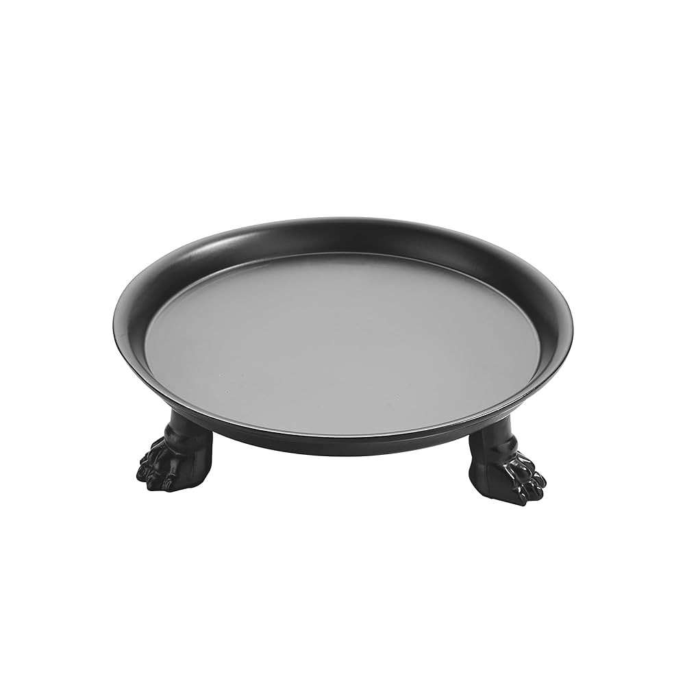 khtumeware Vintage Black 100% Solid Brass Clawfoot Candle Dish - Pedestal Dish - Antique Black Ru... | Amazon (US)