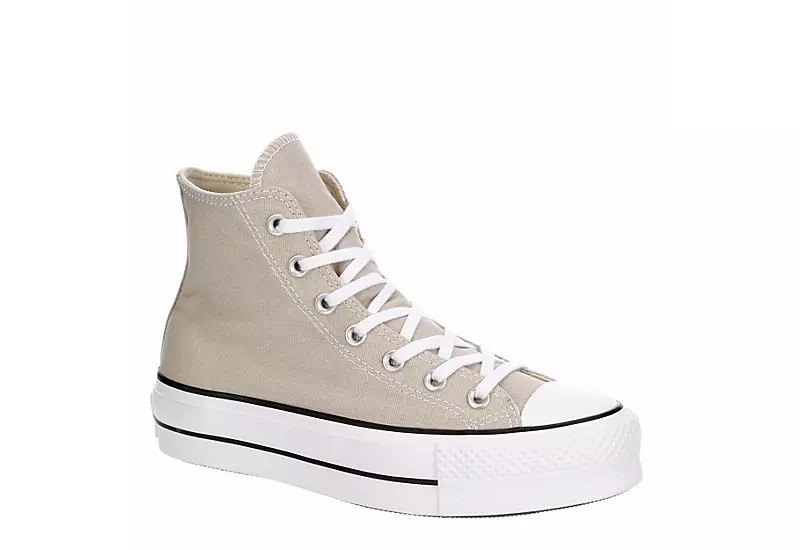 Converse Womens Chuck Taylor All Star High Top Platform Sneaker - Tan | Rack Room Shoes