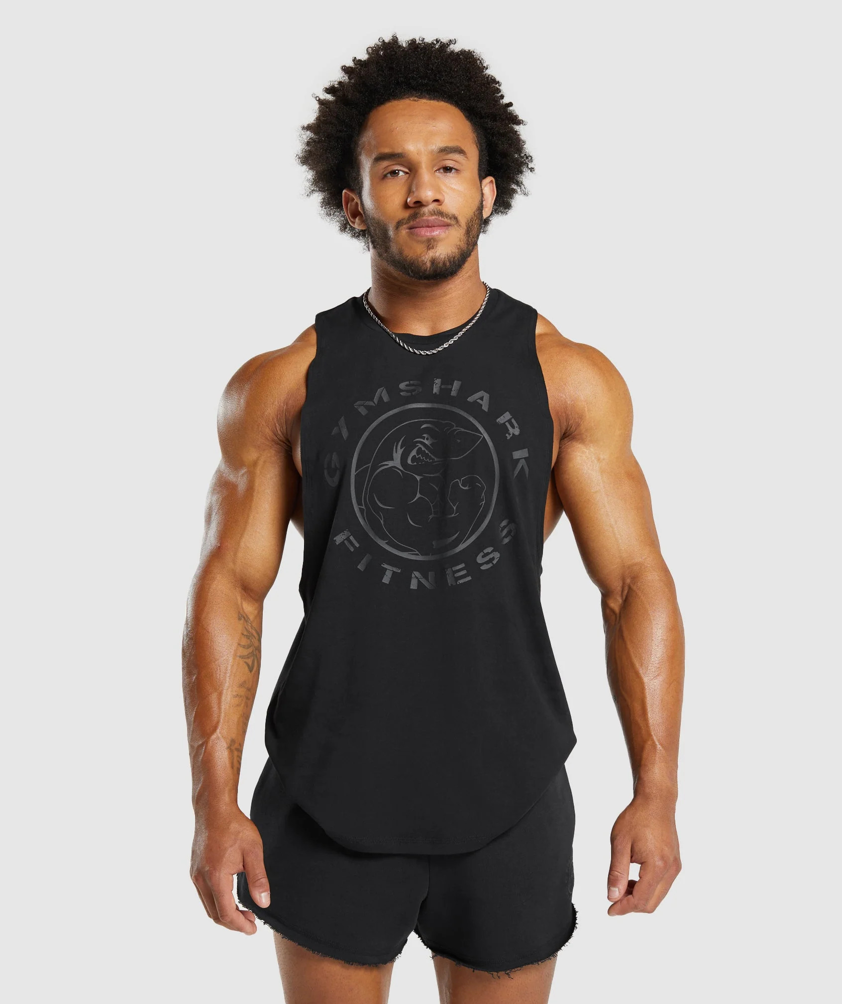Gymshark Legacy Drop Arm Tank - Black | Gymshark US