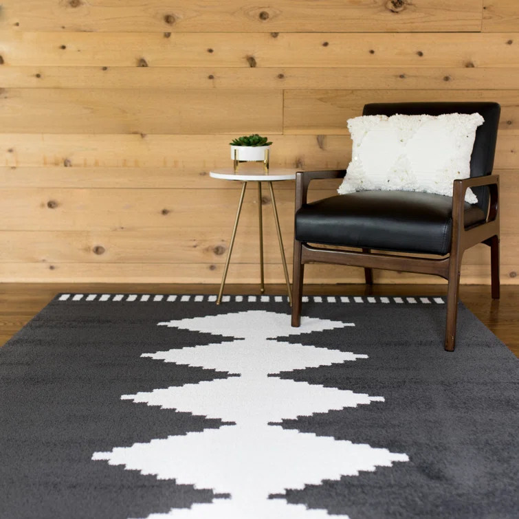 Dedham noir  motif gÃ©omÃ©trique Stewart | Wayfair North America