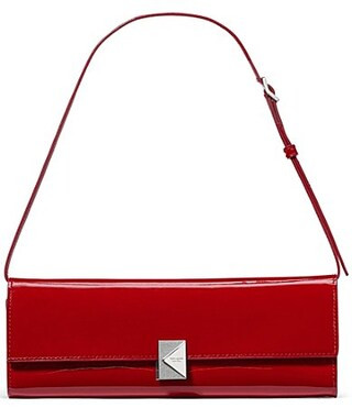 kate spade new york Deco Patent Leather Soft Mini Shoulder Bag - Dark Scarlet | Dillard's