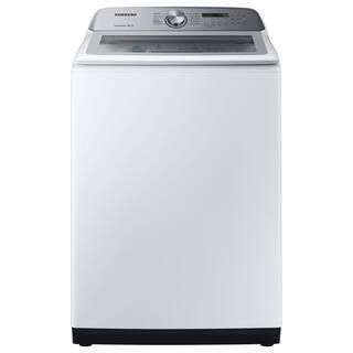 Samsung 5.0 cu. ft. Hi-Efficiency White Top Load Washing Machine with Active Water Jet, ENERGY ST... | The Home Depot