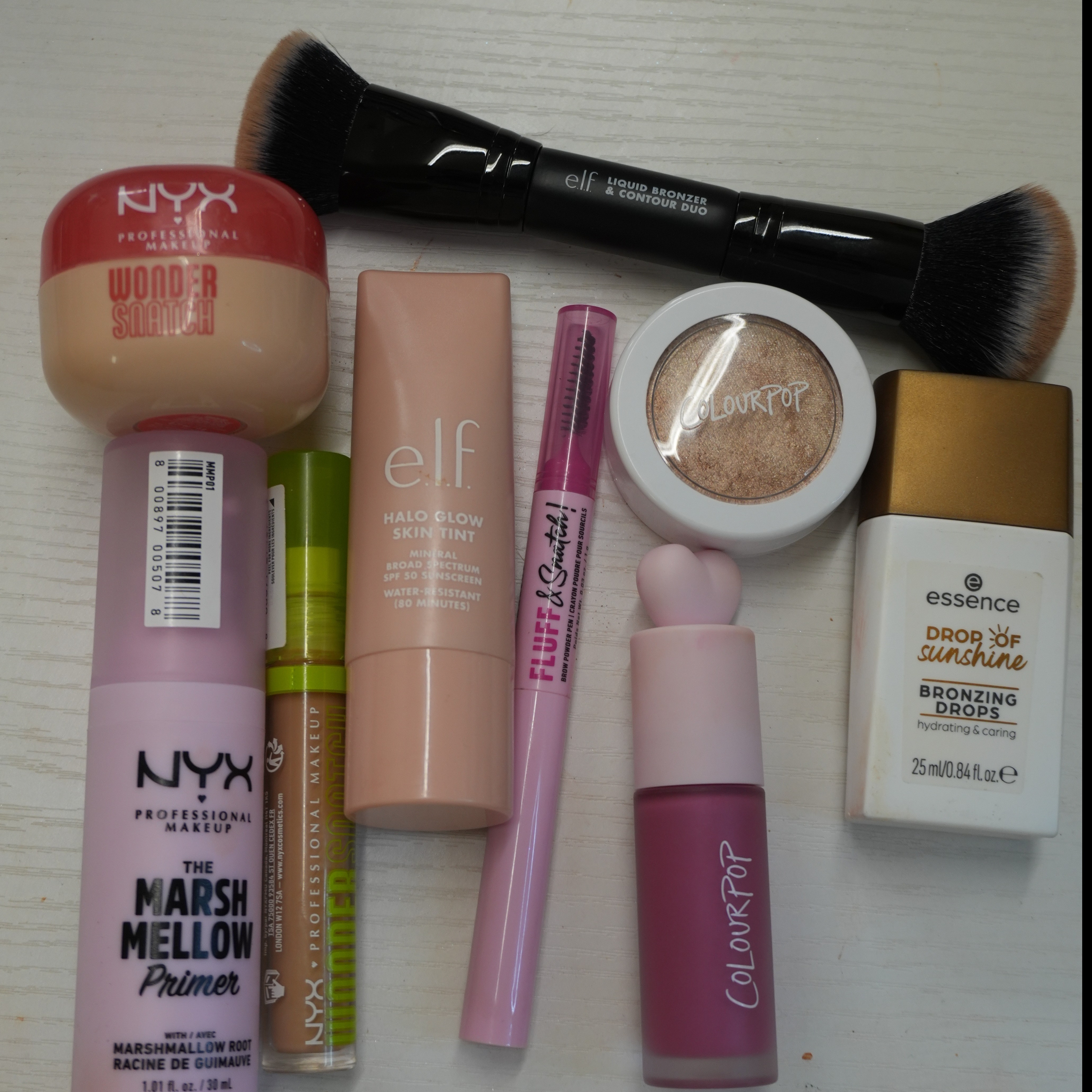 Got some new drug store goodies and Im loving everything. The #elf skin tint is amazing and you can't go wrong with SPF 50.  Drug store is really doing some good stuff. #amazon #ulta #NYX #elf #colourpop 

 #LTKBeauty